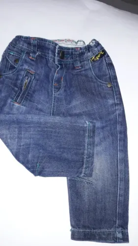 Calça Jeans Infantil Bebês Marca Tigor tam 9 a 12 meses seminova ótima