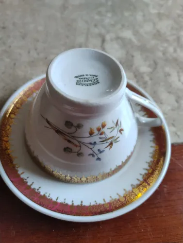 Xícara de Chá Schmidt Porcelana -  Made in Brasil
