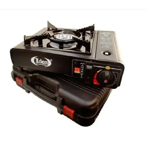 fogão portatil 343mmx175mmx82mm id6510b 2 em 1 sem em ( botijão e regil )