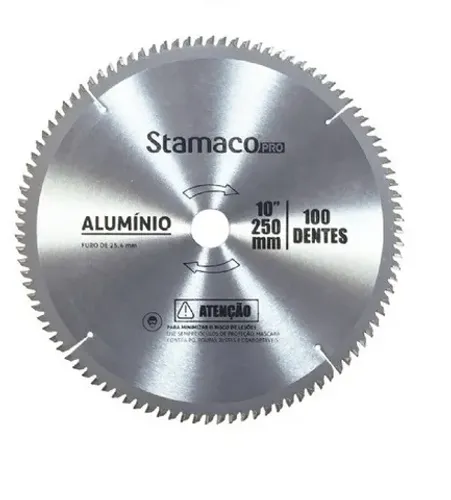 Disco de Alumínio 10 Pol. 250mm 100 Dentes - Stamaco