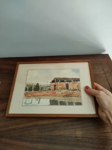 Quadro original artista Romeu Caiani- Anos 1970/1980