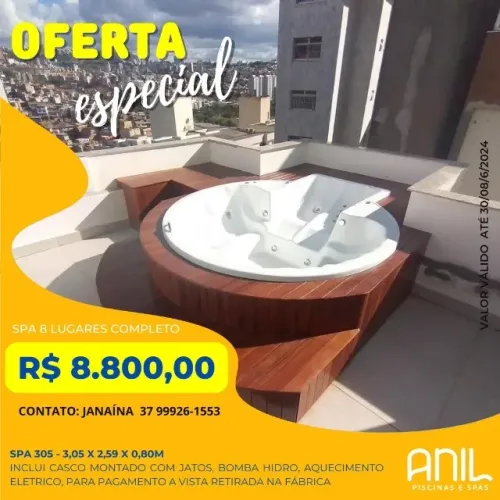 Ja - Spa de hidromassagem grande com bomba e aquecedor