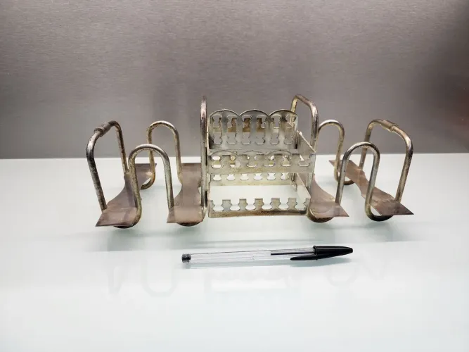 Suporte para talheres de metal 31 cm x 15cm x 13cm altura