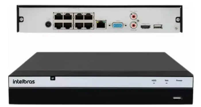 KIT CFTV NVD 3208(P) HD 4TB E 4 CAMERAS DE 2M