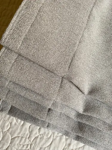 Cortina de linho cinza