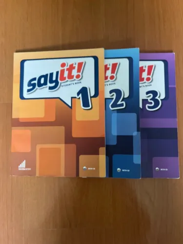 Livro inglês Sayit 1 2 3
