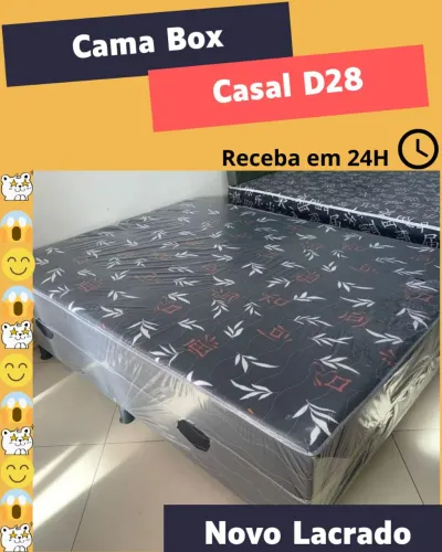 Cama Box Casal Nova Lacrada Receba em 24h