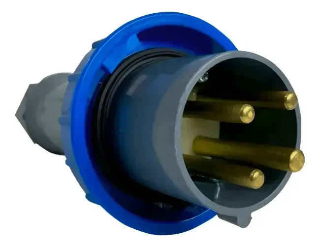 Plug Macho 3Pinos+Terra 63a-9h 200/250v Ip67 Steck Brasikon S4579