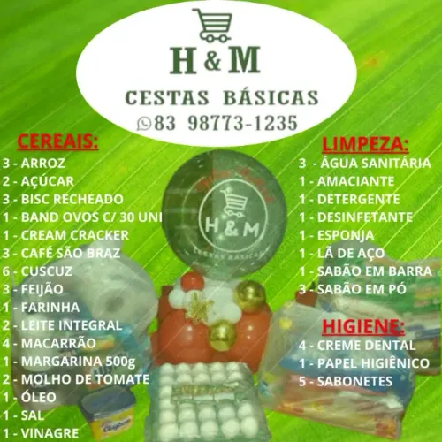 Cestas Básicas H&M - Preços Imperdíveis!