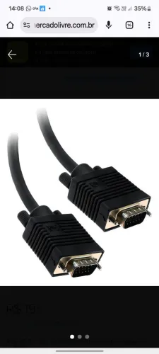 Cabo VGA para Monitor