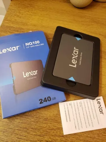 SSD LEXAR SATAIII /240GB/550 MB/s de leitura/turbine seu sistema em até 10x/novo-lacrado