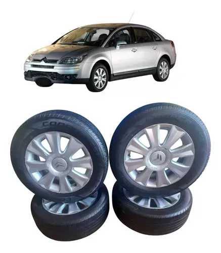 Jogo Rodas Aro 16 Com Pneus Citroen C4 Pallas 2007 2013