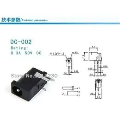Conector Soquete Dc Power Jack Plug Fêmea para caixa de som
