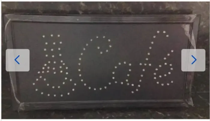 Placa de LED em formato de coração