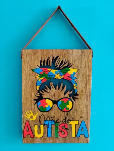 Quadro Mãe de Autista Decorativo