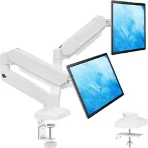 Suporte Duplo Articulado 17" a 27" - Pistão a gás Cor Branco 9387