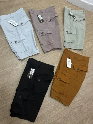 Bermuda Sarja Cargos Masculinos - Diversas Cores e Tamanhos