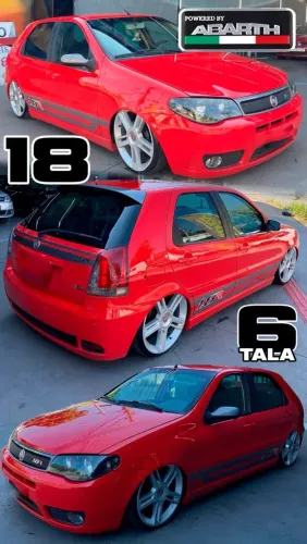 Rodas Esportivas Aro 18 Fiat Palio/Siena/Strada modelo abarth 4x98 novas