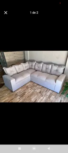 Sofá com puff