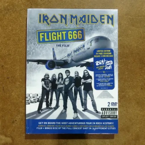 DVD Iron Maiden Flight 666 (The Film) Deluxe Edition 2 DVD UMe Book americano - lacrado