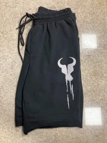 Bermuda de Moletom Masculina Preta