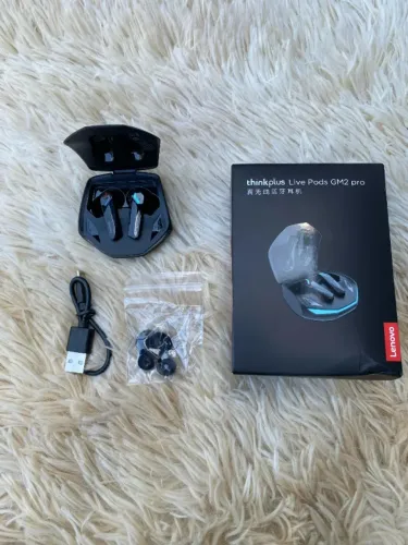 Fone Bluetooth Lenovo Gm2 Pro Gamer Baixa Laten E-sports 5.3