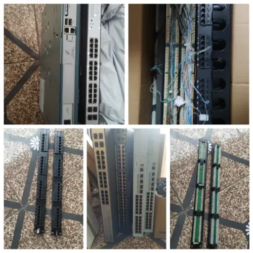 peças de rede, switchs, patch panel, organizador de cabos.. cabos.. e outras...   
