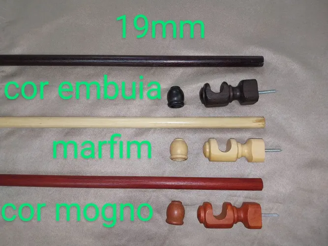 Kit de varão 19mm para cortina