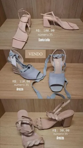 Sandálias número 35