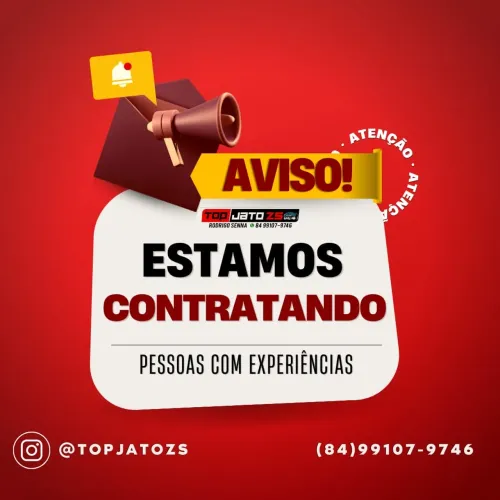 Vagas para pessoas com experiência em lava jato