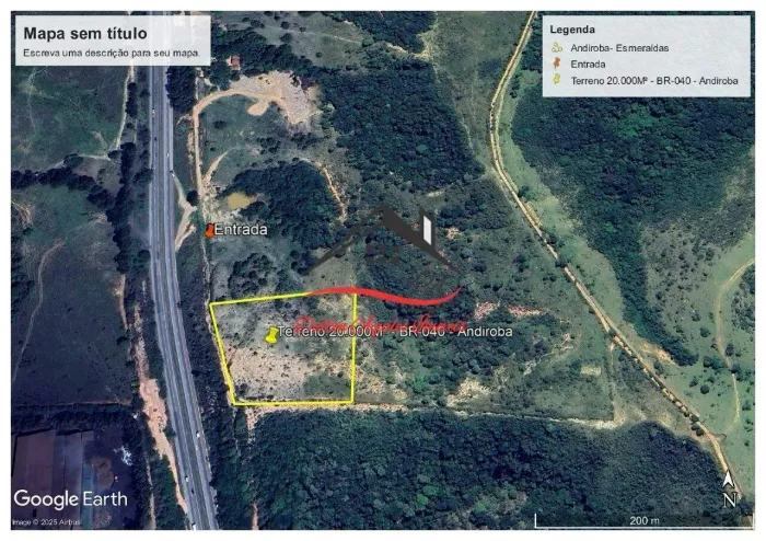 Terreno para Venda em Andiroba, localizado na cidade de Esmeraldas MG.