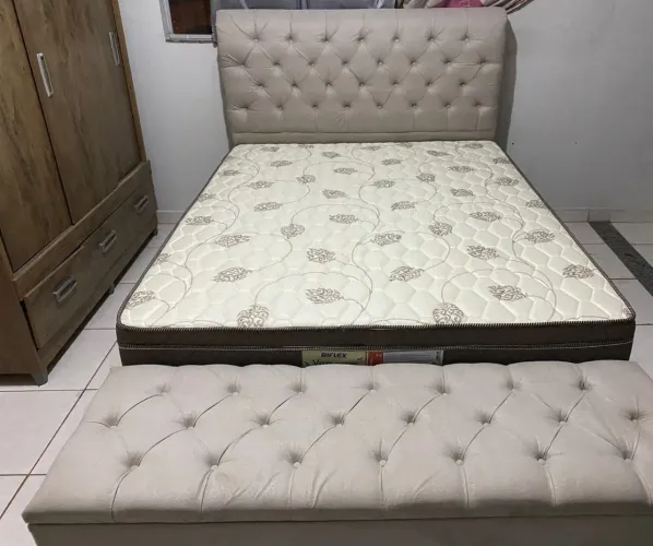 Cama Box Casal Completa - Conforto e Elegância