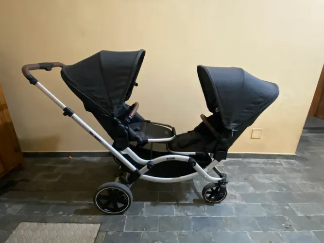 Compre pelo melhor preço! Carrinho de bebê gêmeos