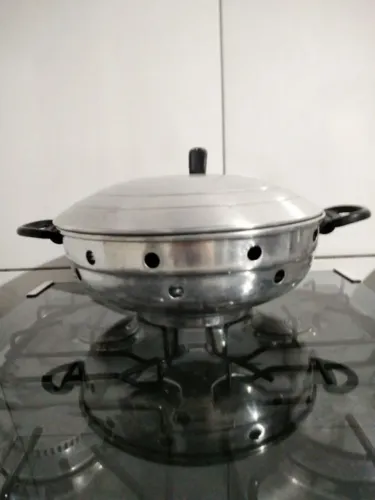 Panela Vaporizador de Alumínio - Cozinha Prática