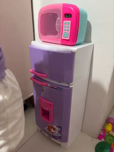 Geladeira e microondas infantil 