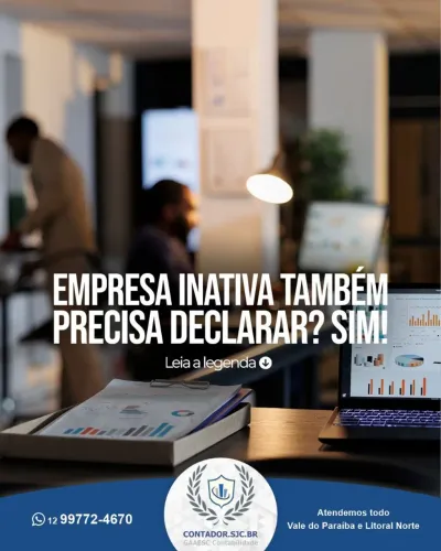 Manutenção de Empresa Inativa / Contabilidade