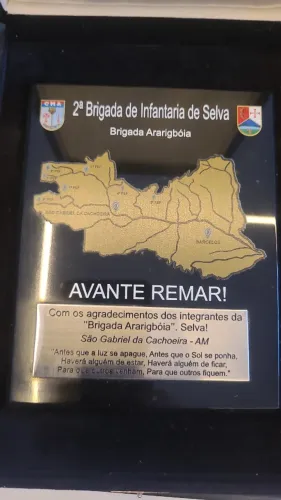 Souvenir único da 2ª Bda Inf Sl de São Gabriel da Cachoeira AM