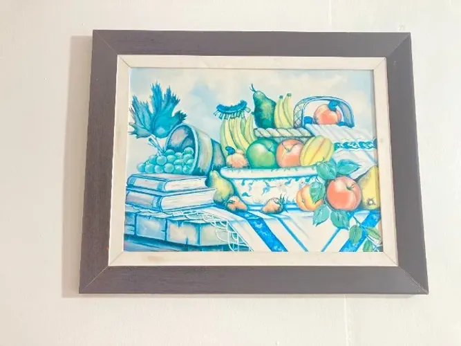 Quadro de cozinha escuro - frutas