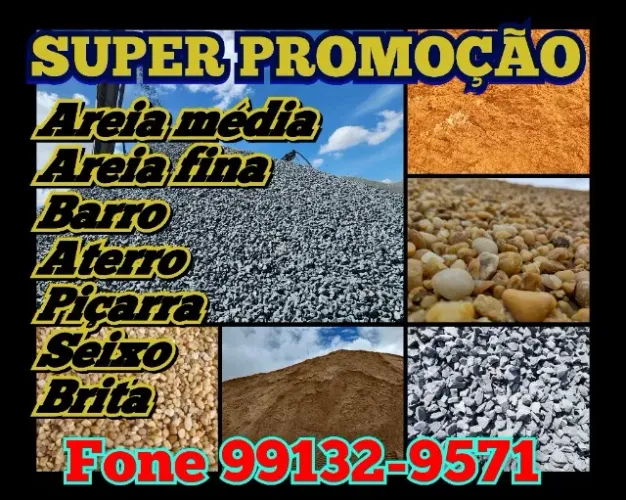 AREIA.BARRO.BRITA.PIÇARRA.SEIXO, ATERRO