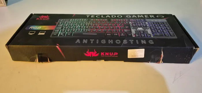 Teclado Gamer Antinghosting knup Rgb Multimídia R$40,00 Reais