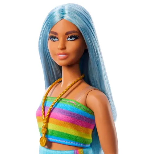 Boneca Barbie Fashionistas Especial Barbie cabelo azul #218 - Mattel<br>