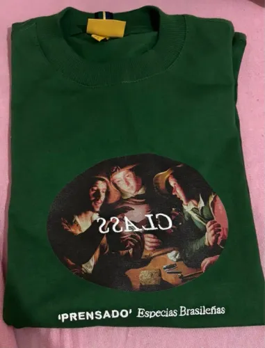 Camiseta Class Verde 'Prensado' 