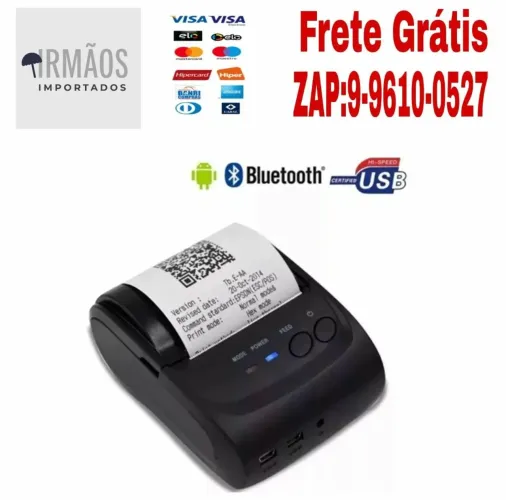 Impressora térmica bluetooth 58mm