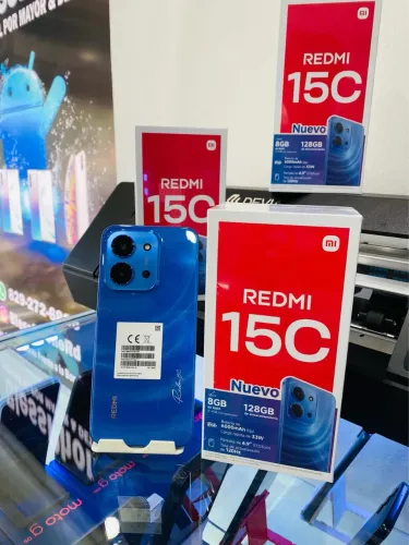 Smartphone 15C 8GB de RAM 256GB Tela 6.9 Dual Sim LTE Moonlight Azul
