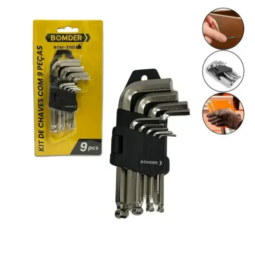 Kit De Chaves Com 9 Peças Bom-3201