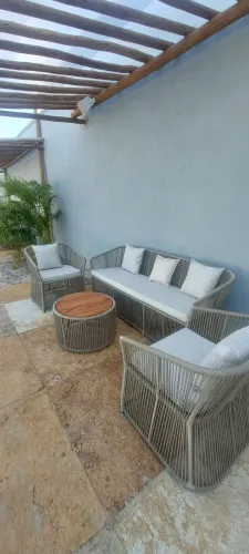 Sofá em cordas naval 