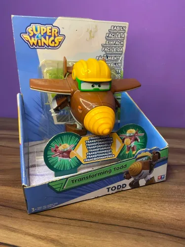 Boneco Todd Super Wings - Todd Change Em Up - Auldey