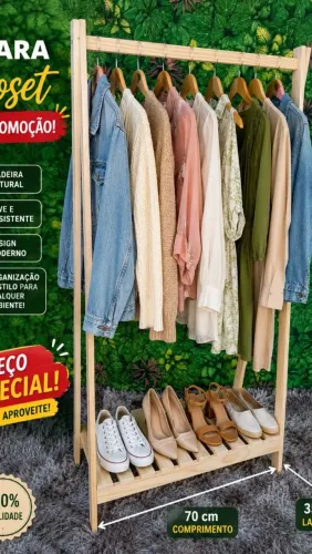 Arara closet na promoção