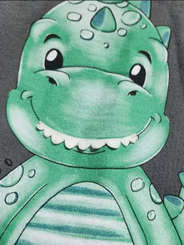 casaco dinossauro com mancha nas costas