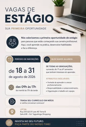 VAGAS DE ESTÁGIO